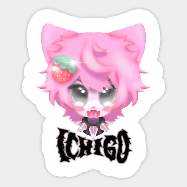 ichigo - original design Sticker by s@gubser.ch